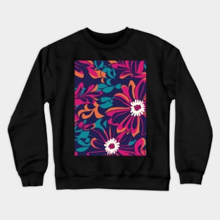 Colorful Flower Pattern V5 Crewneck Sweatshirt